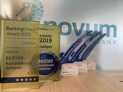 Bankingcheckawards gewonnen durch Cashper