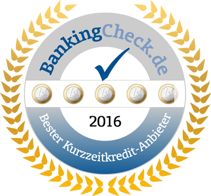 BankingCheck Bester Kurzzeitkredit-Anbieter